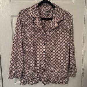 Anne Klein Pajamas Size L Color Pink Gray